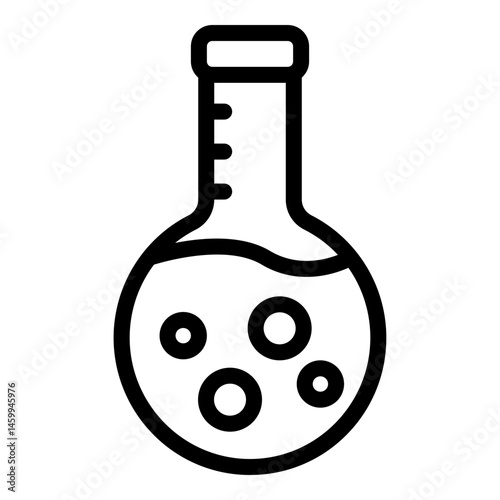 Flask Vector Line Icon Design