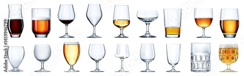 Variety of Drinking Glasses (1)