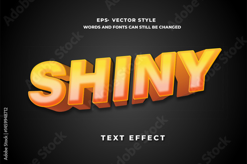 shiny text effect styke
