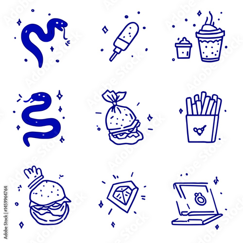 Digital Doodle: A collection of artistic digital drawings that bring a creative illustration in an aesthetic form. 