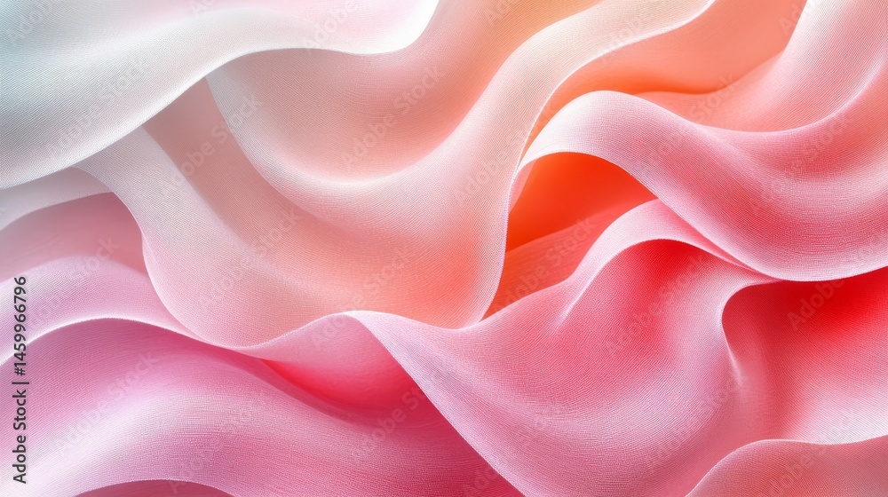Fototapeta premium Abstract design of flowing, vibrant fabrics.