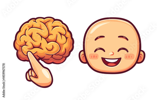 Human hands change their attitude from negative to positive, as depicted in modern flat-style illustrations