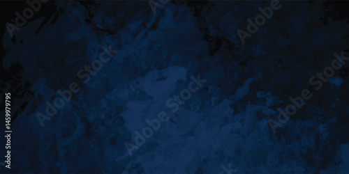 Expressionist Navy Background with Raw Painted Surface and Gritty Texture

