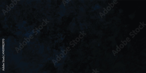 Blue Grunge Canvas with Thick Brushstrokes and Rough Painted Texture

