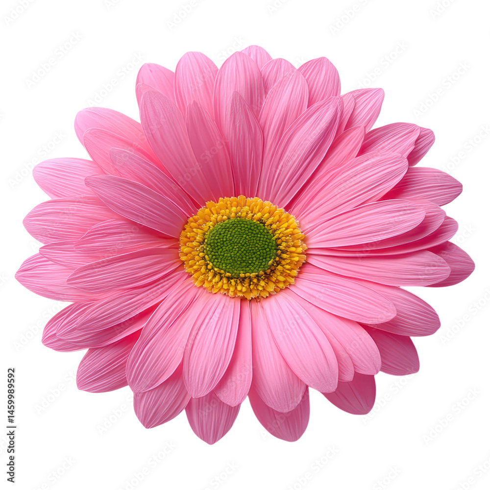 Close-Up View of a Beautiful Pink Flower with Delicate Petals and Vibrant Yellow Center on a White Background, isolated on transparent background. Close-Up View of a Beautiful Pink Flower with Delicate Petals and Vibrant Yellow Center on a White Background, isolated on transparent background.