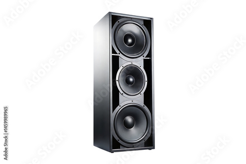 large speakers isolated on white background PNG