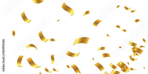 Premium Falling Confetti Vector Background Designed to Bring Sophistication and Festivity Together. Opulent Glittering Design for New Year’s Eve Celebrations and Brochure Templates"