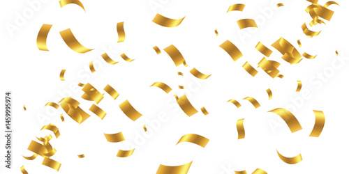 Premium Falling Confetti Vector Background Designed to Bring Sophistication and Festivity Together. Opulent Glittering Design for New Year’s Eve Celebrations and Brochure Templates"