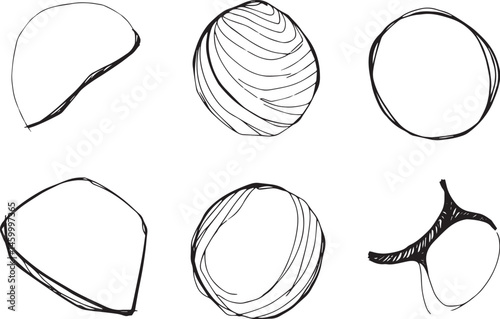 A set of vector elements, modern flat design with intricate black lines and futuristic aesthetics of sharp angles and smooth curves, simple two-dimensional shapes, soft dreamy atmosphere and high tech