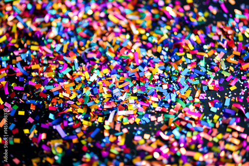 Vibrant Colorful Confetti Explosion Joyful Celebration