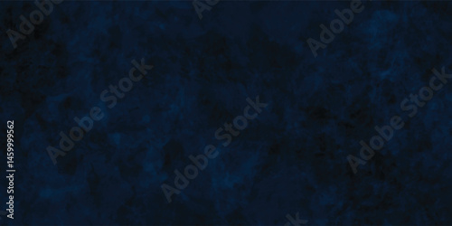 Intense Blue Grunge Painting with Layered Brush Patterns and Deep Color

