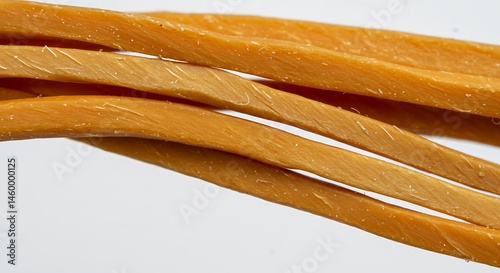 Rubber band showing tension and texture.
