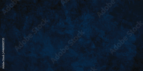 Deep Blue Grunge Texture with Dark Artistic Brush Strokes and Distressed Patterns

