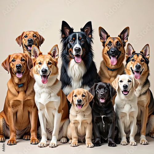 group of dogs