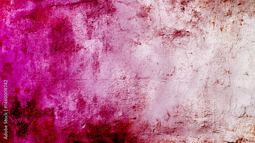 Fototapeta premium cracked wall background with purple color, old wall graffiti with crack art, peeling wall surface with old wall graffiti. Vibrant violet and purple abstract backgrounds to light up any space