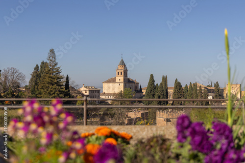 13th century Alcazaba fortress of Alhambra, Granada, Spain, Andalusia