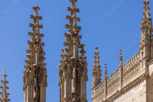 Obraz na płótnie Top of Royal Chapel of Granada, located next to Granada Cathedral, Granada, Spain, Andalusia w salonie