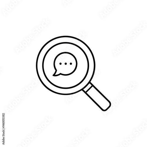 vector magnifying glass icon