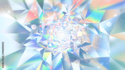 宝石のようなポリゴンのトンネル - ダイヤモンド