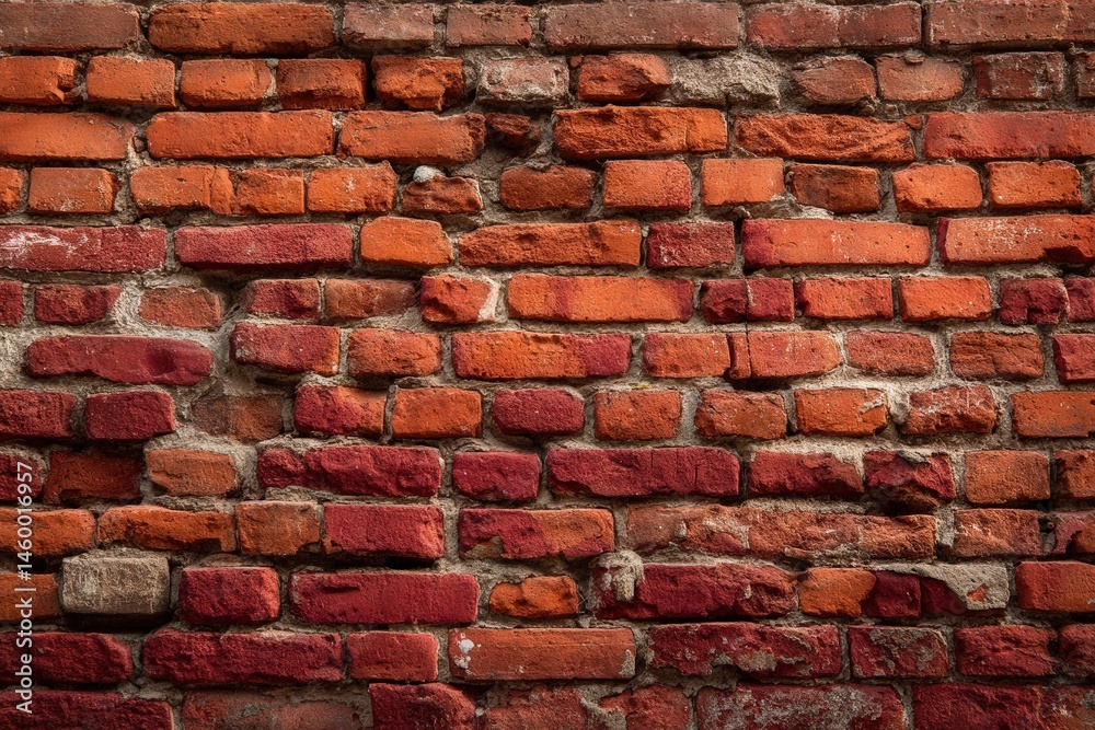 Obraz premium Red brick wall texture. Grunge background.