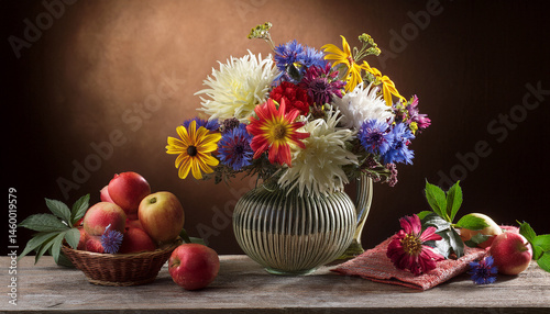 Wallpaper Mural still life with a beautiful bouquet of flowers Torontodigital.ca