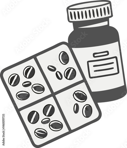 Alternative Medicine Vector Design with Set