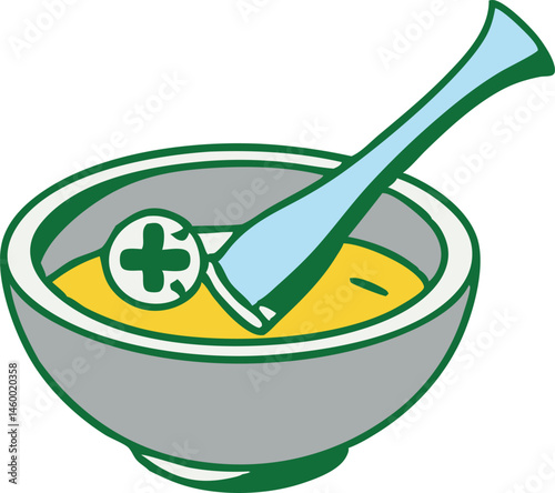 Alternative Medicine Vector Design with Set
