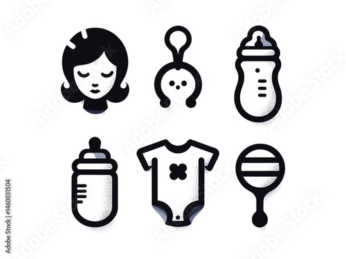 Baby Items Vector Icon Pack