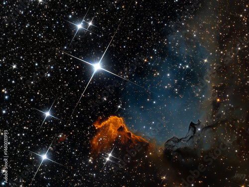 Celestial Wonders: Nebula and Starfield