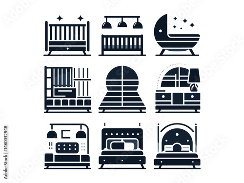 Bed Vector Icon Pack