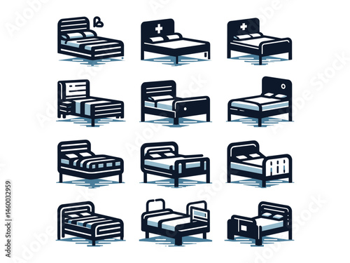 Bed Vector Icon Pack