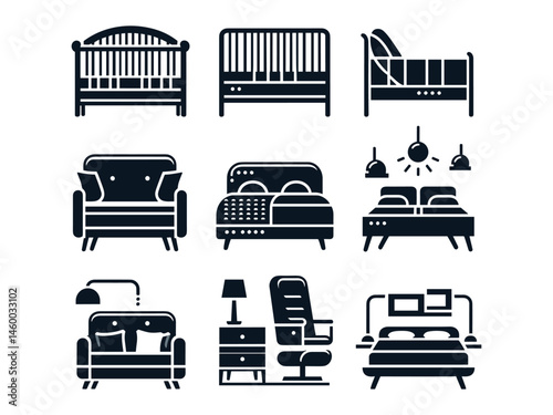 Bed Vector Icon Pack