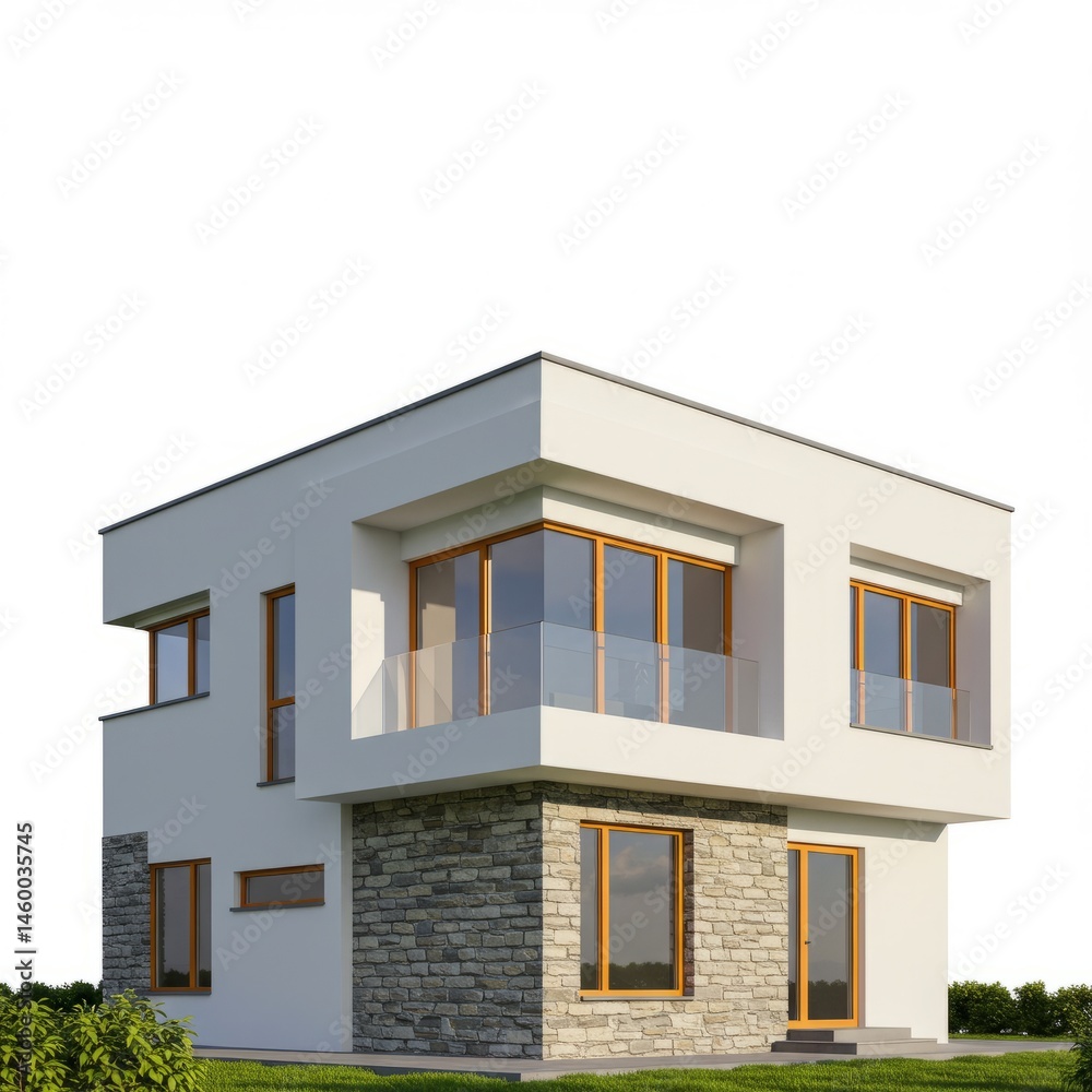 3d render of a modern building 3d render of a modern building