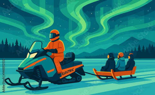 santa claus on a sledge