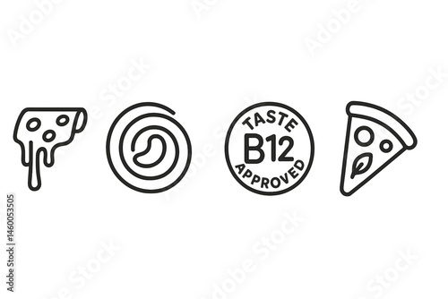 Icons that resemble cheese are available in various styles, including strand, swirl, plus, stamp, and slice