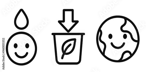 vector illustration of a set of different kinds of drinks