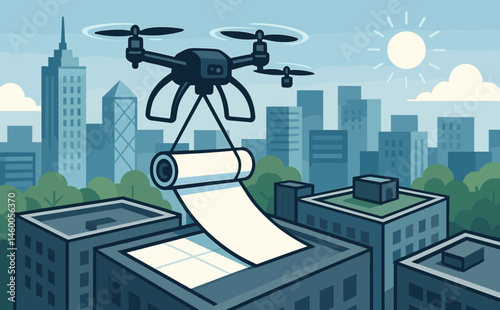 vector illustration of a city