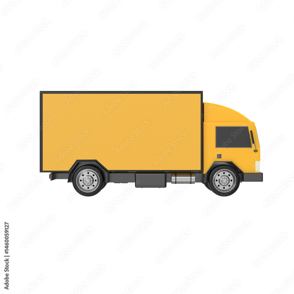 Yellow Truck isolated on transparent background Yellow Truck isolated on transparent background