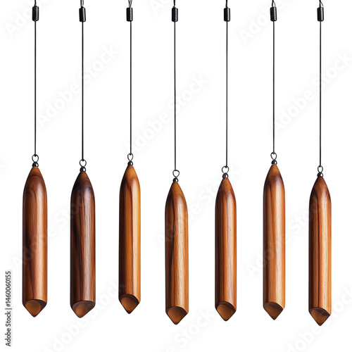 A Set of Personalized Memorial Wind Chimes Cap Isolated on Transparent Background photo