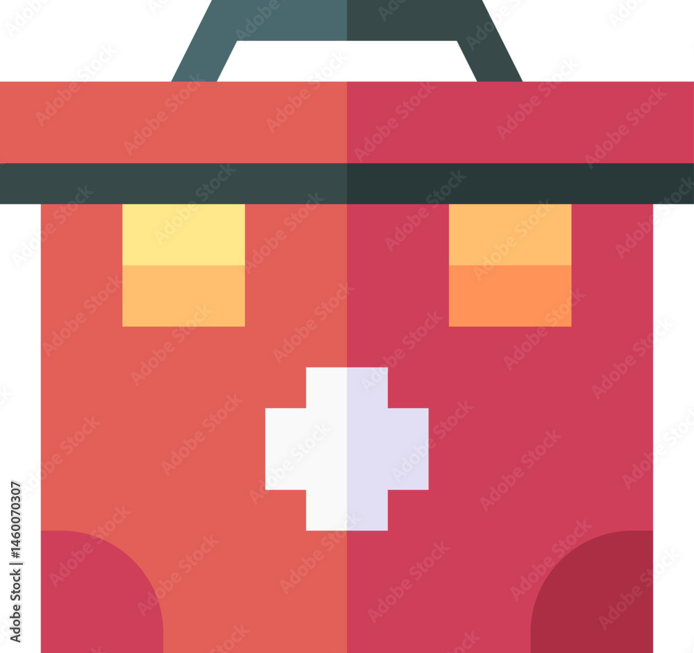 Obraz premium first aid kit illustration on a white background 