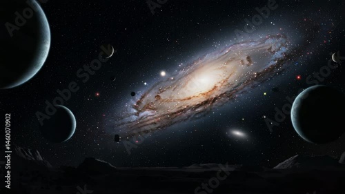 Galactic Formation with Brilliant Light and Distant Planets  