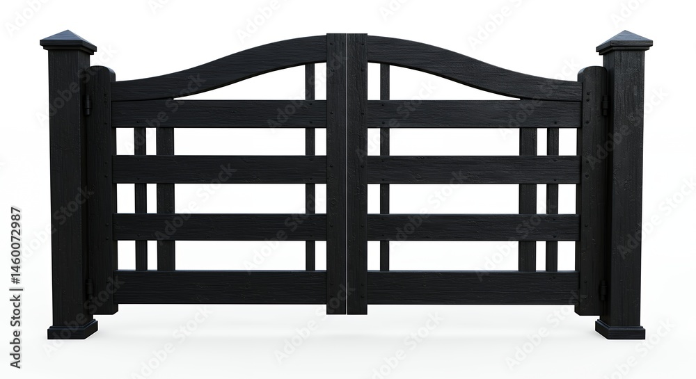 Naklejka premium Double gate design illustration