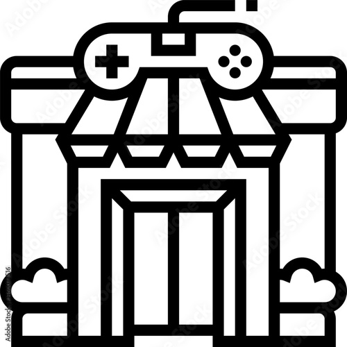 game center illustration on a white background    