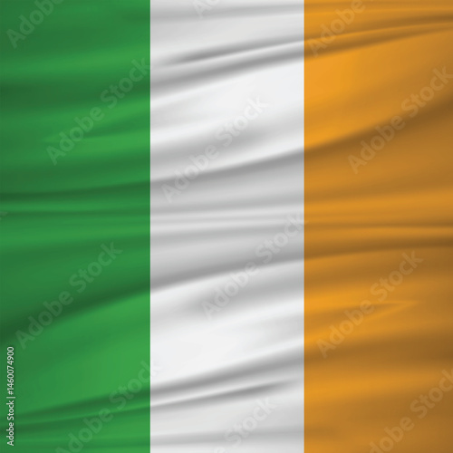 waving flag of ireland