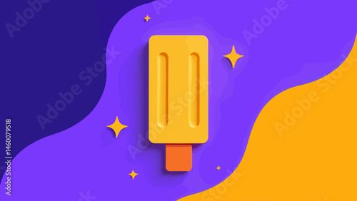 Colorful USB stick, on vibrant background  