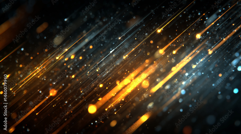 Fototapeta premium Abstract light streaks in sparkling colors for dynamic background