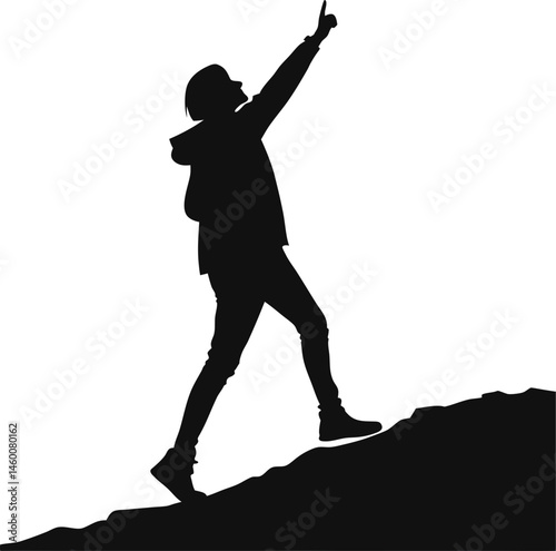 Tonight new series starts silhouette vector art