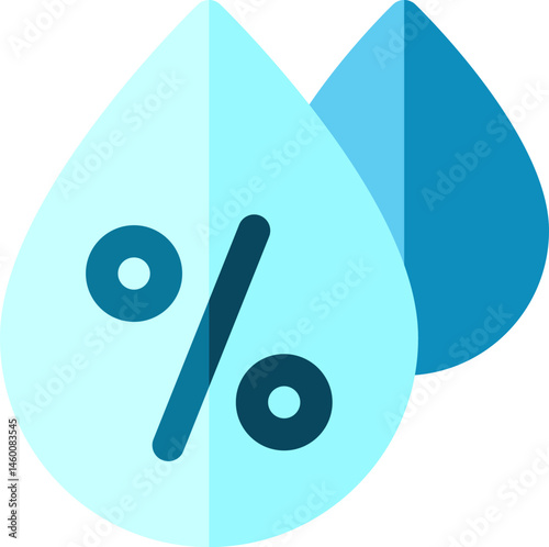 humidity illustration on a white background    