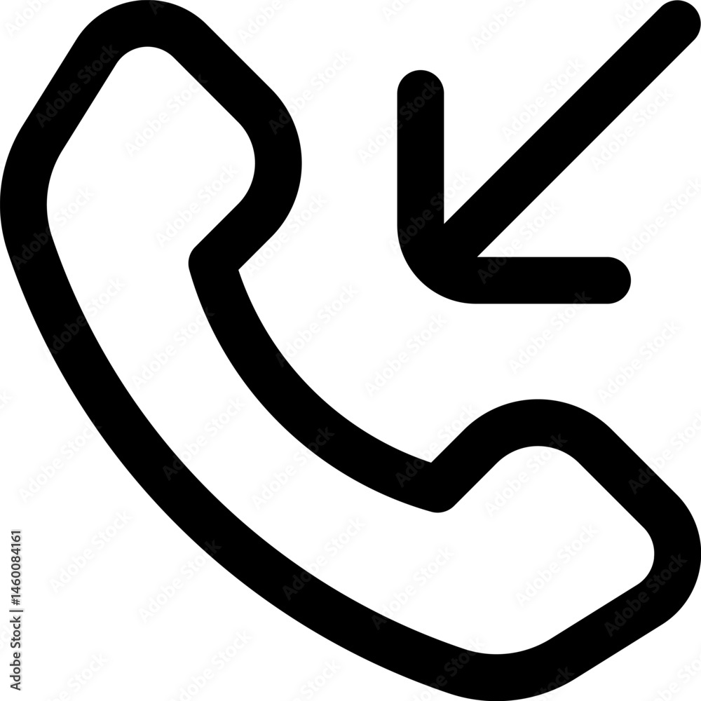 incoming call illustration on a white background incoming call illustration on a white background