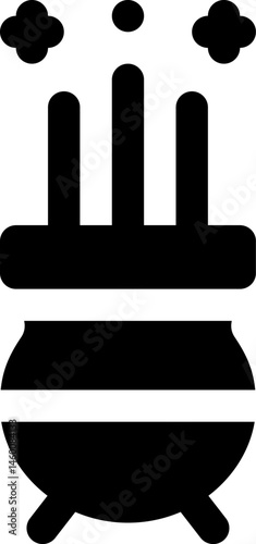 incense illustration on a white background     